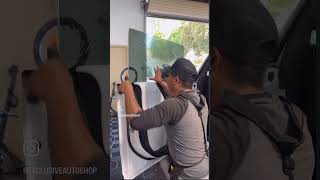 Ceramic Window tint on Hammer ⭕️Window tinting wwwexclusiveautoshopcom [upl. by Langelo]