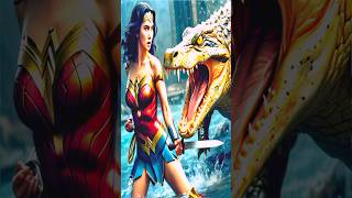 Wonder Woman vs crocodile fight [upl. by Kerat310]