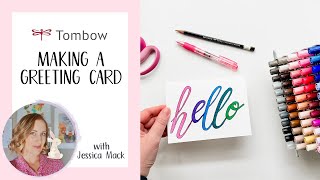 Hand Lettered Greeting Card Tutorial [upl. by Strickman]