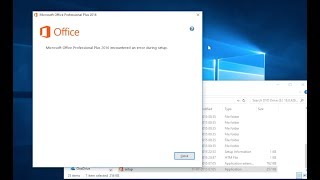 Microsoft Office Standard 2013 encountered an error during setup in Windows 10 [upl. by Zoller]