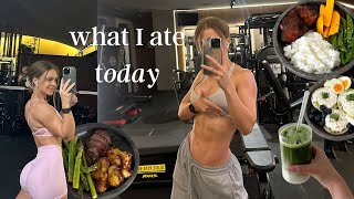 WHAT I ATE TODAY to lean bulk [upl. by Arabrab]