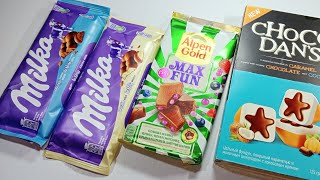 ASMR ChocolateUnpacking of chocolate and chocolatesMilka🍫🍬video for your satisfaction✨ [upl. by Ennoira]