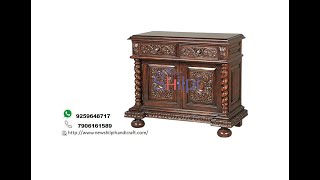 Shipi Handmade Cabinet in Luxury amp Traditional Work Covered Sideboard [upl. by Hoeg]