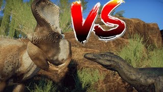 Velociraptor and Protoceratops scrubland  Prehistoric Kingdom Speedbuild [upl. by Anuska]