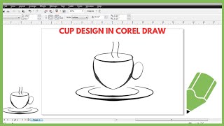 A Cup Design in Corel Draw X5  Corel Draw Design  Design [upl. by Henryk]