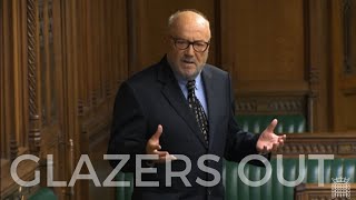 Galloway Goes quotGlazers Outquot on the floor of Parliament [upl. by Neeliak]