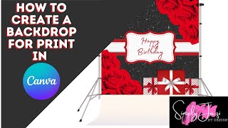 Creating an Event Backdrop in Canva [upl. by Suiram832]