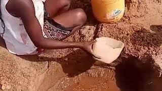 WHAT A MIRACLE DESERT FINALLY PRODUCES WATER 💦  MANUALLY RURAL FAMILY COLLECTING DRINKING WATER [upl. by Valerlan]