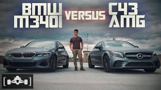 2020 BMW M340i vs Mercedes C43 AMG Comparison  Review  Roll Race  Sponsored by MotorEnvycom [upl. by Pinckney393]