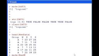 R Tutorial  Mode Structure and Class [upl. by Putnam]