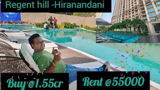 RENT BUY A 1 BHK IN REGENT HILL HIRANANDANI  55000155CR [upl. by Navannod]