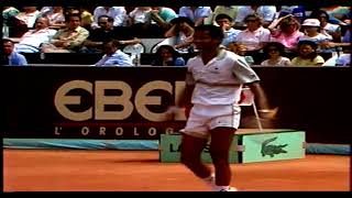 Yannick Noah vs Miloslav Mecir Final Italian Open Roma 1985 part 1 [upl. by Sheffie]