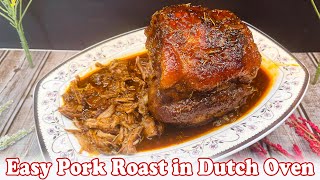 Easy Pork Roast in Dutch Oven [upl. by Deni]