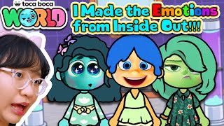 I made the EMOTIONS from INSIDE OUT 2  Toca Life World [upl. by Erolyat]