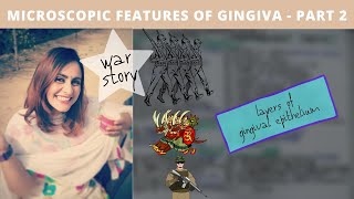 microscopic features of gingiva  storytelling part 2 [upl. by Brote787]