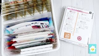 PLANNER STICKER ORGANIZATION  HOW I STORE STICKERS [upl. by Acinorehs31]