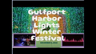 Gulfport Harbor Lights Winter Festival  December 2023 [upl. by Yelik]