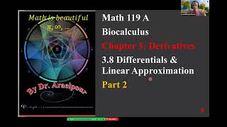 2024 Spring Section 38 Differentials amp Linear Approximation Part 2 [upl. by Dnomyaw]