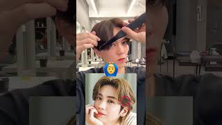 ✨️Korean middle part banks hairstyle✨️shorts viralvideo ytshortsindia [upl. by Tolecnal]