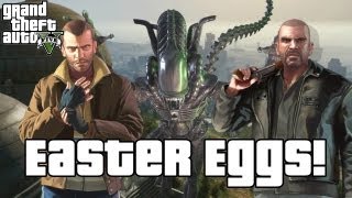 GTA V Easter Eggs Niko Bellic Max Payne Aliens and More [upl. by Anaeed]