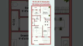 18 x 36 house plan shorts shortvideo viralshort tfs houseplaningdesign TFSGaming [upl. by Ayekat393]