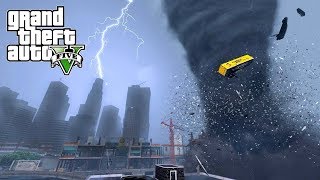 GTA 5 END OF LOS SANTOS MOD  INSANE TORNADO DESTROYS LOS SANTOS [upl. by Mcclain]