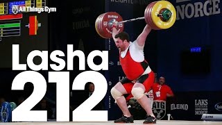 Lasha Talakhadze 212kg Snatch 2016 European Weightlifting Championships [upl. by Elbart432]