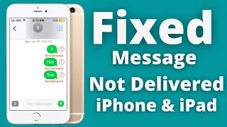 Fixquot Message Not Delivered iMessage Activation Error iPhone amp iPad 2020 [upl. by Rexer]