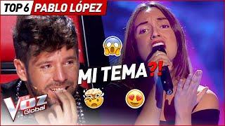 Las COVERS más INCREÍBLES de Pablo López en La Voz [upl. by Lamoree]