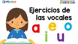 Ejercicios de las vocales  Aprendiendo a leer  Minders Psicología Infantil [upl. by Spence]