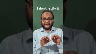 I dont ratify it Spoken English Course shakeelhabibshorts 2024 [upl. by Ko]