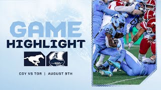 CFL Game Highlights  Toronto Argonauts vs Calgary Stampeders – August 9 2024 [upl. by Vite]