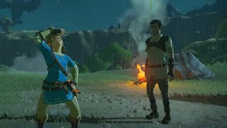 Link vs Konba footrace mini game BOTW [upl. by Gemini]