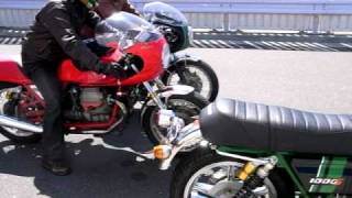 GUZZI 1000S CAFE amp MAGNI GUZZI AT TATSUMI PARKING [upl. by Hsizan304]