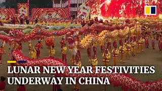 Festive mood and mass movement across China ahead of Lunar New Year [upl. by Eanwahs]