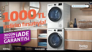 Beko Çamaşır Makinesi Alanlara Kurutma Makinesi 1000 TL İndirim Fırsatıyla [upl. by Crichton]