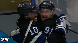 Steven Stamkos Gifts Anthony Duclair Perfect Feed For First Goal With Lightning [upl. by Sharon]