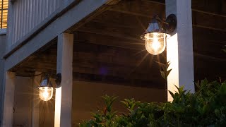 Orion Solar Wall Light  Solar Lights for Any Outdoor Setting [upl. by Ynohtnad]