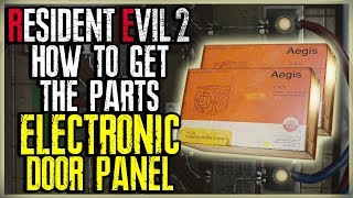 HOW TO GET ALL THE ELECTRONIC DOOR PANEL PARTS  ELECTRONIC PART LOCATIONS  RESIDENT EVIL 2 REMAKE [upl. by Elletsyrk]