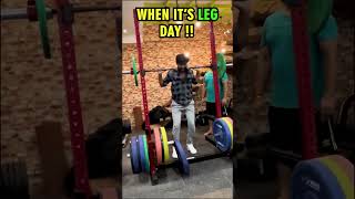 When It’s LEG DAY🦵 Leg Day Best Workout🏋️‍♂️ gym gymmotivation legdayworkout badrifitness [upl. by Angelo]