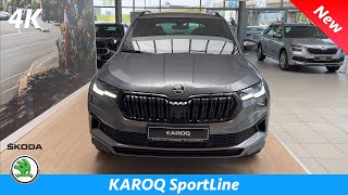 Škoda Karoq FL SportLine  FIRST look in 4K  Exterior  Interior Sport details PRICE [upl. by Teador857]