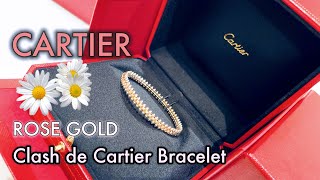 Unboxing Clash de Cartier Bracelet for stacking with Love Bracelet cartier 卡地亚 rosegoldbangles [upl. by Ahsoek67]