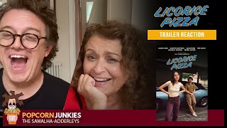 Licorice Pizza  The Popcorn Junkies TRAILER REACTION [upl. by Ferro]