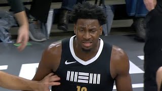 Jaren Jackson Jr Gets Double Technical amp Is Ejected After Reaction to a NoCall [upl. by Pearla]