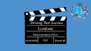 Driving Test Route 1  Lichfield  Driving Tutorial  Learn to Drive [upl. by Tteltrab]