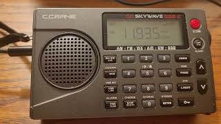 C Crane Skywave SSB2 SW090924 China Radio International in Russian from Shijiazhuang China [upl. by Shellie32]