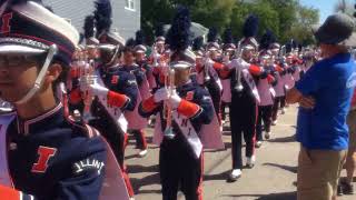 Watch Now The University of Illinois Fighting Illini Band marches in Rock Islands Labor Day Parade [upl. by Gable419]