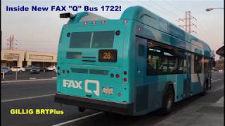 Inside New FAX Q Bus 1722 Gillig BRTPlus [upl. by Letta]