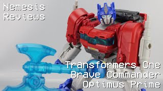 Nemesis Reviews Transformers One Brave Commander Optimus Prime [upl. by Nivle678]