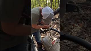 quotMeet the Log Hopper The ultimate log arch for effortless hauling diy welding logging ￼fyp [upl. by Gall]